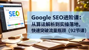 Google SEO进阶课:从算法解析到实操落地,快速突破流量瓶颈(92节课)-KJ分享