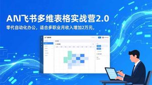 AI+飞书多维表格实战营2.0：零代码自动化办公，适合多职业月收入增加2万元-KJ分享