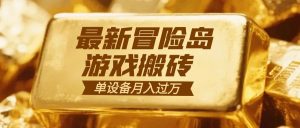 冒险岛游戏搬砖  一组账号月利润9000+-KJ分享