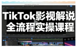 TikTok影视解说全流程实操，手把手教你打造TK爆款解说视频-KJ分享