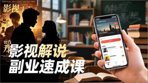 Tk影视解说副业速成课,软件安装、全流程实操、爆款预设,新手两周变现-KJ分享