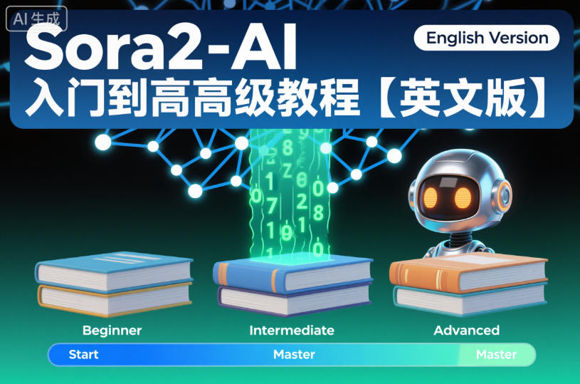 Sora2-AI入门到高级教程【英文版】-KJ分享