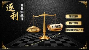 《逐 利》商业实战课，底层逻辑、杠杆策略、18锦囊，跨周期财富心法（更新）-KJ分享