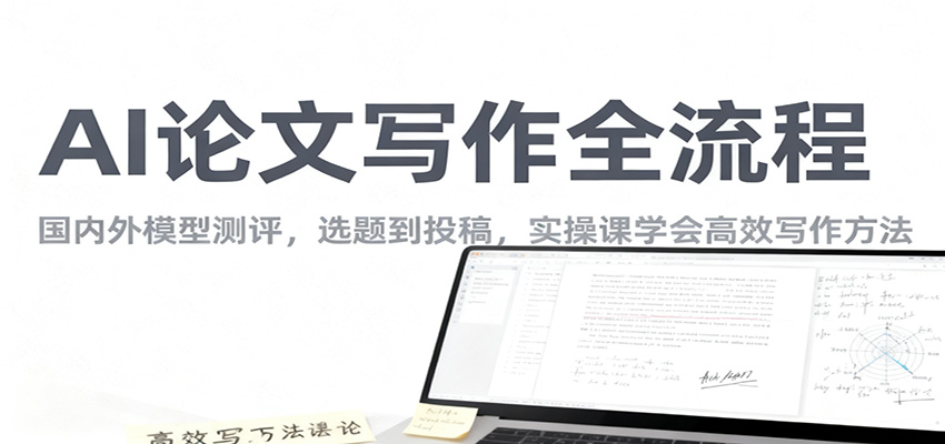 AI论文写作全流程，国内外模型测评，选题到投稿，实操课学高效写作方法-KJ分享