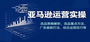 亚马逊运营实操，选品策略解析，选品重点方法、广告最新打法、综合运营技巧等-KJ分享