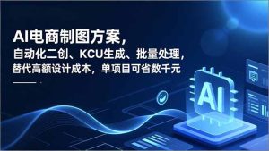 AI电商制图方案，自动化二创、SKU生成、批量处理，替代高额设计成本，单项目可省数千元-KJ分享