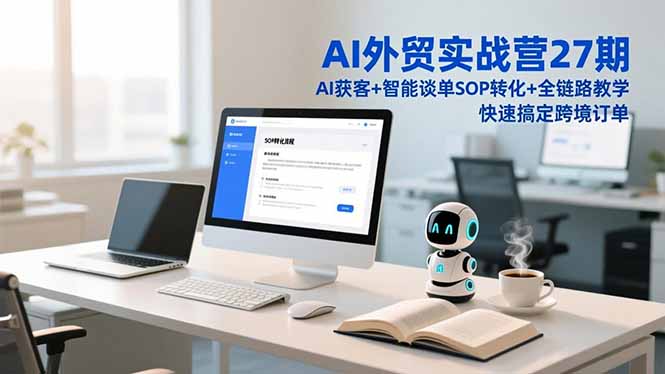 AI外贸实战营27期，AI获客+智能谈单+SOP转化+全链路教学，快速搞定跨境订单-KJ分享