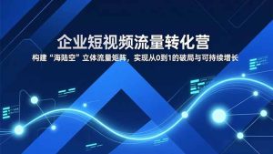 企业短视频流量转化营,构建“海陆空”立体流量矩阵,实现从0到1的破局与可持续增长-KJ分享