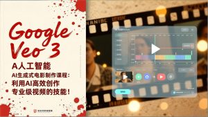 Google Veo 3人工智能AI生成式电影制作课程:利用AI高效创作专业级视频的技能!-KJ分享