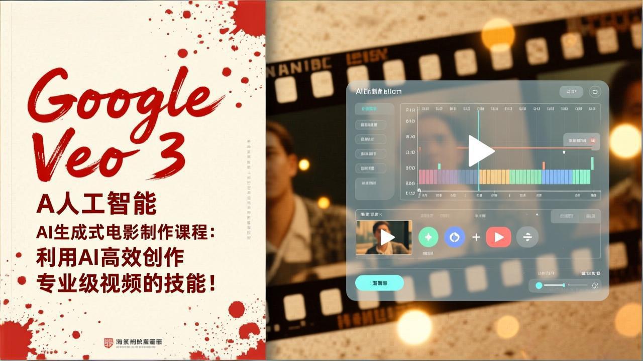 Google Veo 3人工智能AI生成式电影制作课程：利用AI高效创作专业级视频的技能！-KJ分享