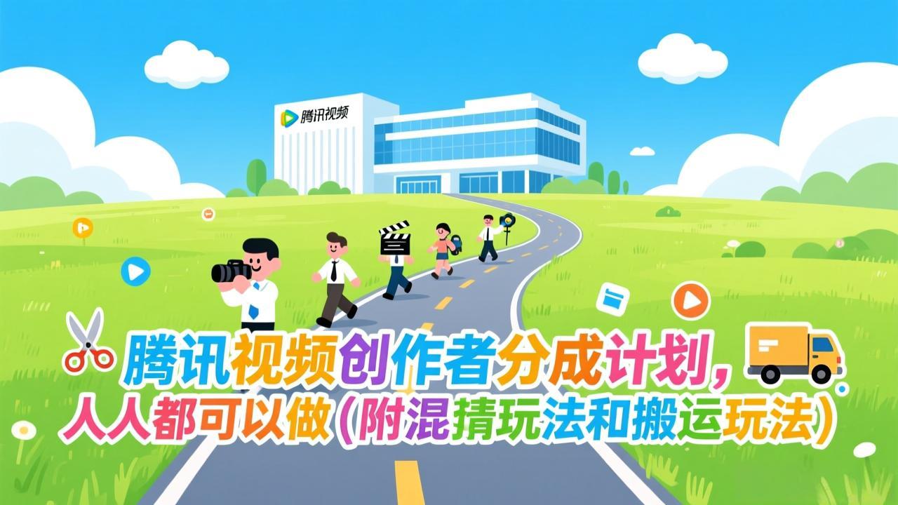 腾讯视频创作者分成计划，人人都可以做（附混剪玩法和搬运玩法）-KJ分享