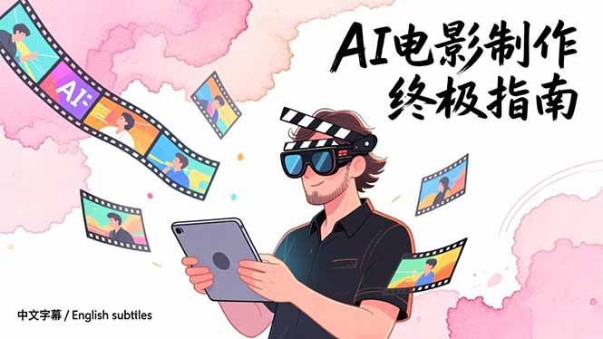 AI电影制作终极指南：从创意到成片，系统掌握智能影视全流程实战课（中英字幕）-KJ分享
