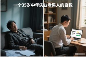 付费文章:一个35岁中年失业老男人的自救-KJ分享