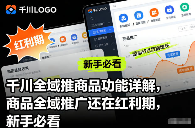 千川全域推商品功能详解,商品全域推广还在红利期,新手必看-KJ分享