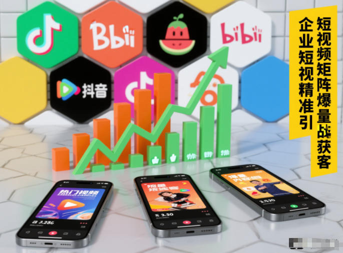 企业短视频精准引流矩阵获客，短视频矩阵爆量战法-KJ分享