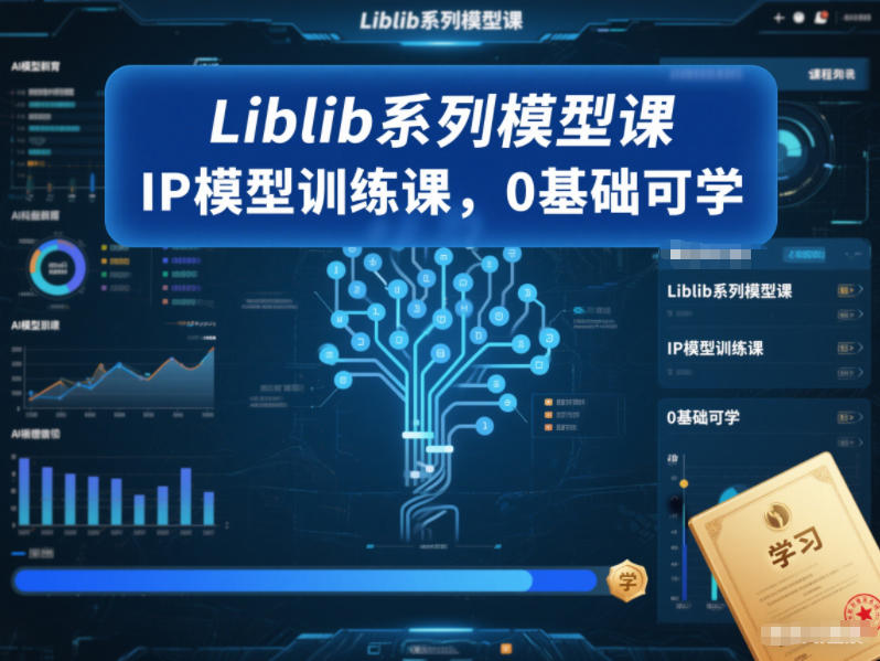 Liblib系列模型课，IP模型训练课，0基础可学-KJ分享