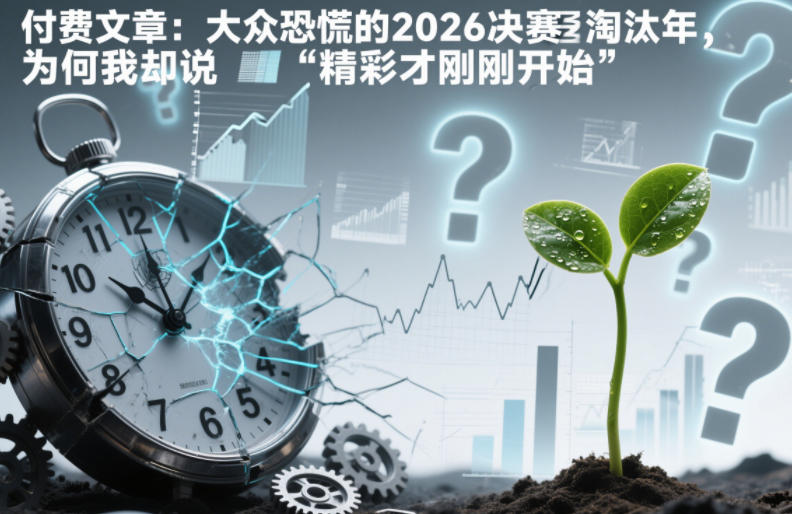 付费文章:大众恐慌的2026决赛淘汰年,为何我却说“精彩才刚刚开始”?-KJ分享