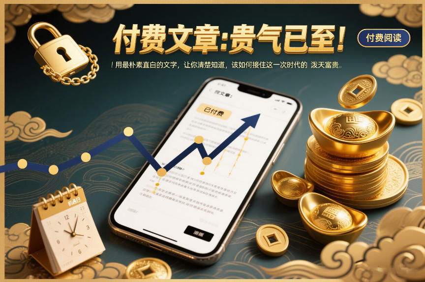 付费文章:贵气已至!用最朴素直白的文字,让你清楚知道,该如何接住这一次时代的泼天富贵-KJ分享