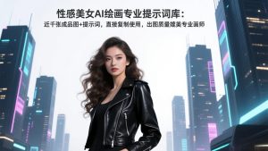 性感美女AI绘画专业提示词库：近千张成品图+提示词，直接复制使用，出图质量媲美专业画师-KJ分享