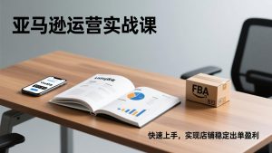 亚马逊运营实战课，Listing优化、Vine秒杀、FBA发货，快速上手，实现店铺稳定出单盈利-KJ分享