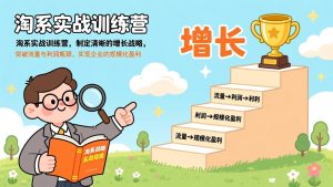 淘系实战训练营，制定清晰的增长战略，突破流量与利润瓶颈，实现企业的规模化盈利-KJ分享