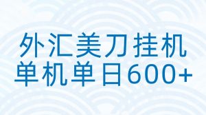 外汇美刀挂机:全自动挂机赚美金,单机600+-KJ分享