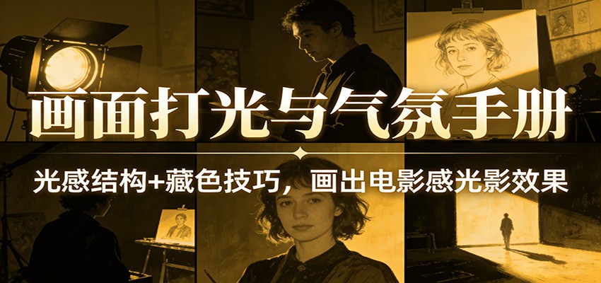 画面打光与气氛手册：光感结构+藏色技巧，画出电影感光影效果-KJ分享