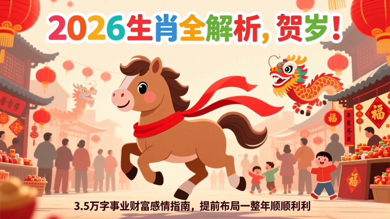 付费文章：贺岁！2026生肖全解析，3.5万字事业财富感情指南，提前布局一整年顺顺利利-KJ分享