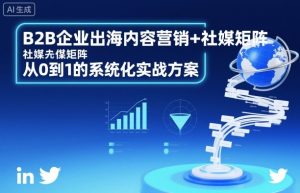 B2B企业出海内容营销+社媒矩阵,从0到1的系统化实战方案-KJ分享