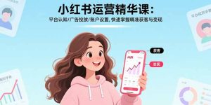 小红书运营精华课-更新:平台认知/广告投放/账户设置,快速掌握精准获客与变现-KJ分享