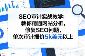 SEO审计实战教学:教你精通网站分析,修复SEO问题,单次审计报价5k美元以上-KJ分享