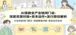 AI漫剧全产业链闭门会：深度资源对接+资本运作+发行路径解析-KJ分享