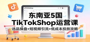 东南亚5国TikTokShop运营课:选品操盘+短视频引流+低成本投放攻略-KJ分享