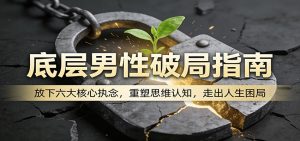 底层男性破局指南:放下六大核心执念,重塑思维认知,走出人生困局-KJ分享