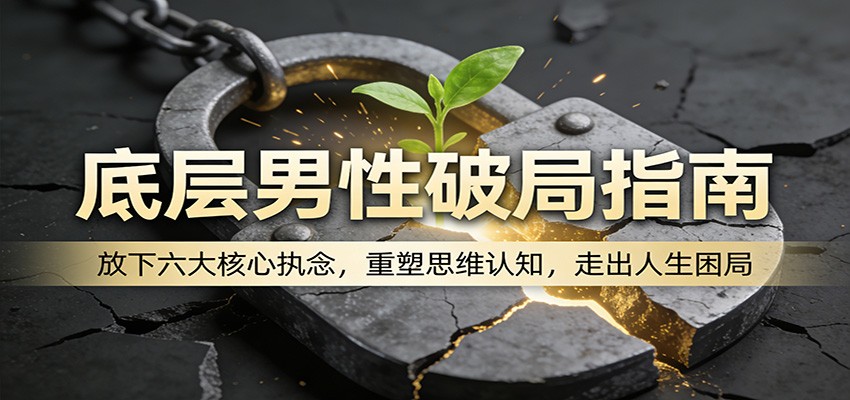 底层男性破局指南：放下六大核心执念，重塑思维认知，走出人生困局-KJ分享