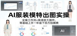 AI服装模特出图实操：全案工作流+ 高清放大插件，零基础上手一年省下百万拍摄费-KJ分享