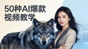 50种AI爆款视频教学：影视级古诗词+治愈萌宠+山海经蛟龙，高阶宝典商业落地-KJ分享