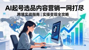 2026 TikTok 跨境AI实操:从零基础到变现全流程,AI起号选品内容营销一网打尽-KJ分享