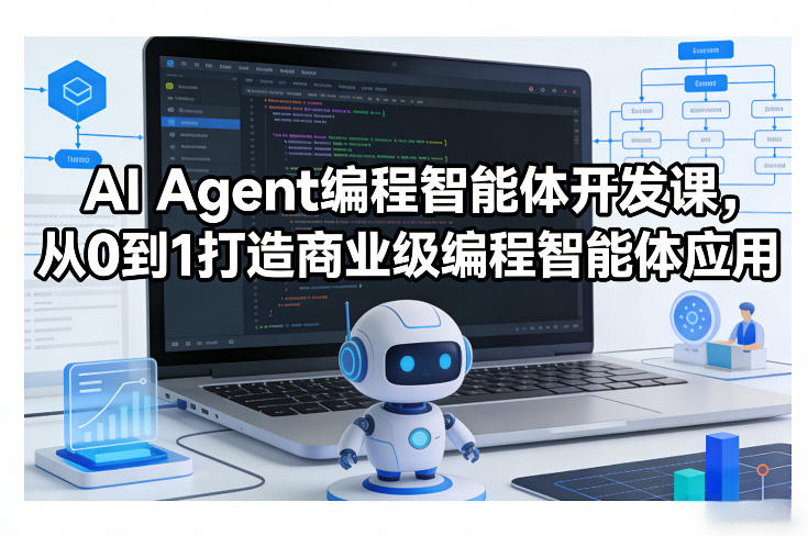 AI Agent编程智能体开发课,从0到1打造商业级编程智能体应用-KJ分享