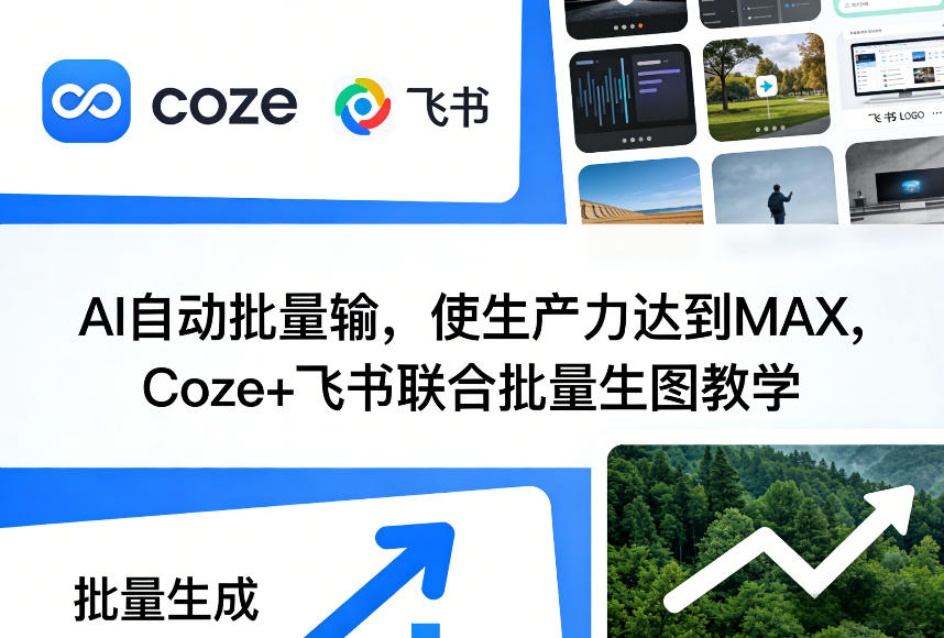 AI自动批量输，使生产力达到MAX，Coze+飞书联合批量生图教学-KJ分享