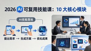2026AI可复用技能-4月新课:10大核心模块,手把手教你把AI用进工作、产出成果-KJ分享