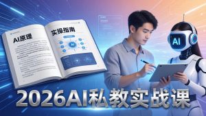 2026AI私教实战课：从AI原理到全场景实操，零基础学会用AI提效+单人单干创业-KJ分享