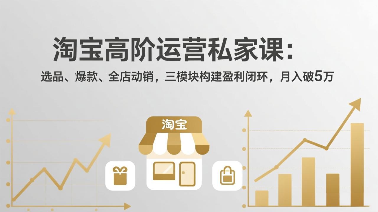淘宝高阶运营私家课(更新26年4月-KJ分享