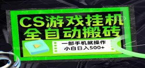 CSGO游戏挂机捡漏搬砖，超稳定的项目，带领1000+小白实现日入500+-KJ分享
