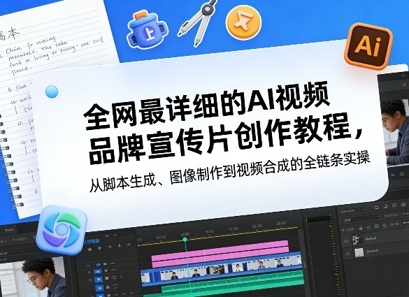 全网最详细的AI视频品牌宣传片创作教程，从脚本生成、图像制作到视频合成的全链条实操-KJ分享