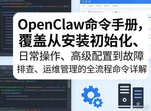 OpenClaw命令手册，覆盖从安装初始化、日常操作、高级配置到故障排查、运维管理的全流程命令详解-KJ分享