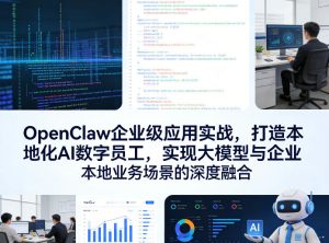 OpenClaw企业级应用实战，打造本地化AI数字员工，实现大模型与企业本地业务场景的深度融合-KJ分享