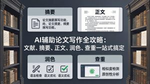 AI辅助论文写作全攻略：文献、摘要、正文、润色、查重一站式搞定-KJ分享