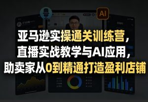 亚马逊实操通关训练营，直播实战教学与AI应用，助卖家从0到精通打造盈利店铺(更新3月23日)-KJ分享