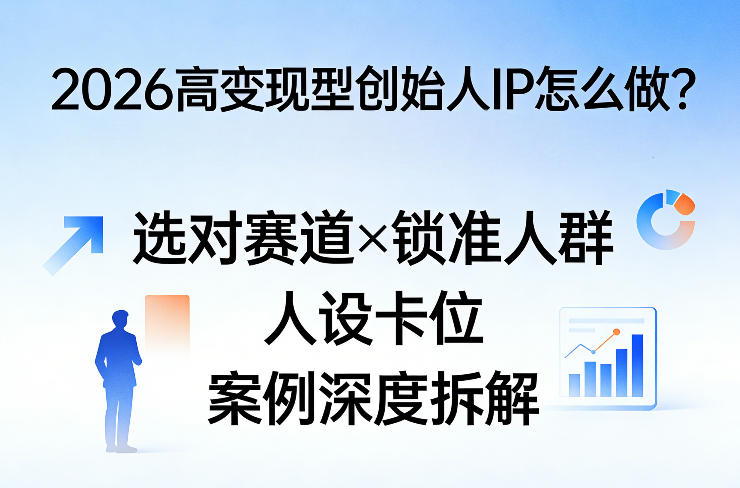 2026高变现型创始人IP怎么做？选对赛道×锁准人群×人设卡位×案例深度拆解-KJ分享